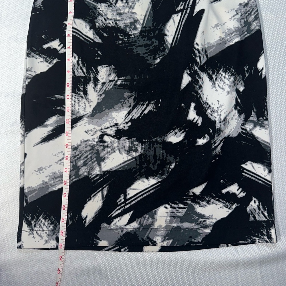 Grace Elements Monochrome Abstract Pencil Skirt